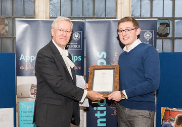 Ben Sumner, Apprenticeship Awards 2015, University of Oxford