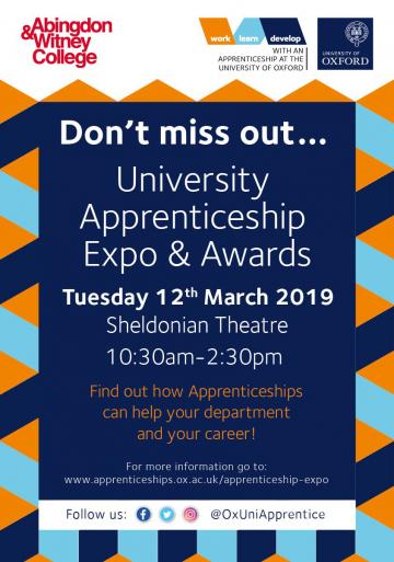 oxford uni Apprenticeships award poster