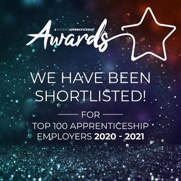Rate My Apprenticeships top 100 apprenticeship employers table - shortlist badge for University of Oxford