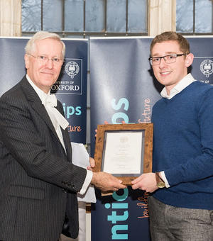 Ben Sumner, Apprenticeship Awards 2015, University of Oxford